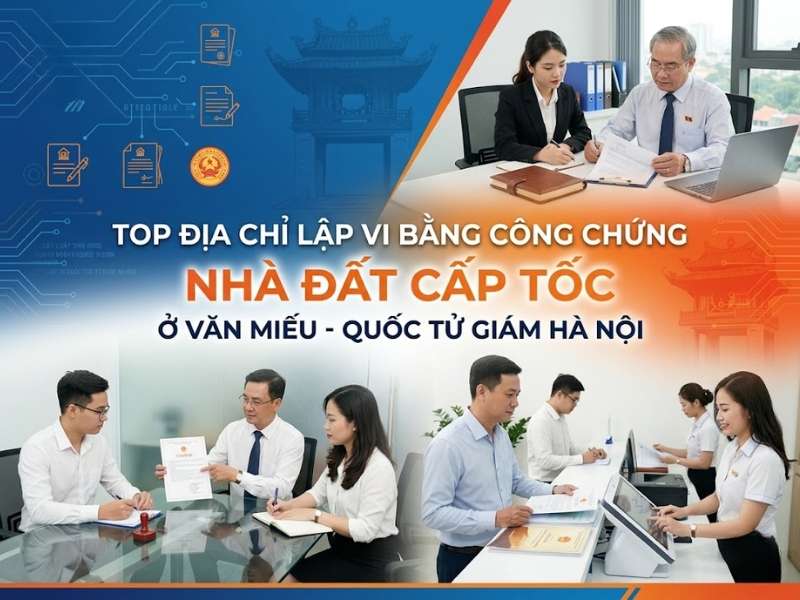 Top địa chỉ lập vi bằng công chứng nhà đất cấp tốc ở Văn Miếu