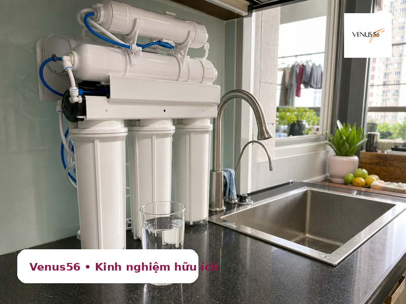 5 dòng máy lọc nước Maxdream công nghệ CDI: kinh nghiệm chọn mua cho gia đình 2 máy lọc nước Maxdream công nghệ CDI trong gian bếp