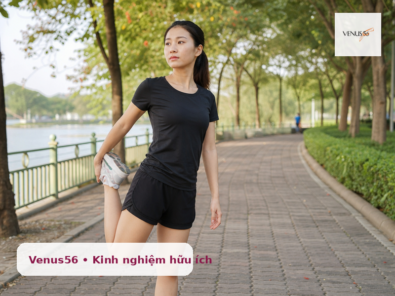 chạy bộ giảm mỡ bụng - chuẩn bị trước khi chạy