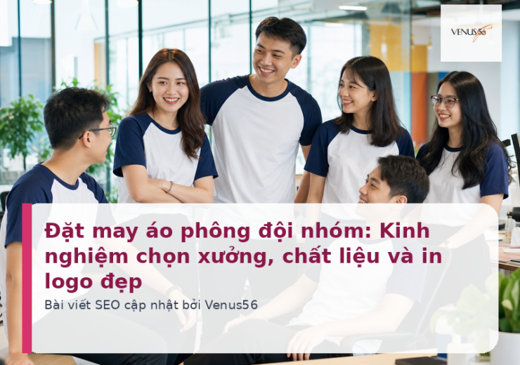 Đặt may áo phông đội nhóm: Kinh nghiệm chọn xưởng, chất liệu và in logo đẹp