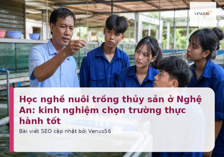 Học nghề nuôi trồng thủy sản ở Nghệ An: kinh nghiệm chọn trường thực hành tốt