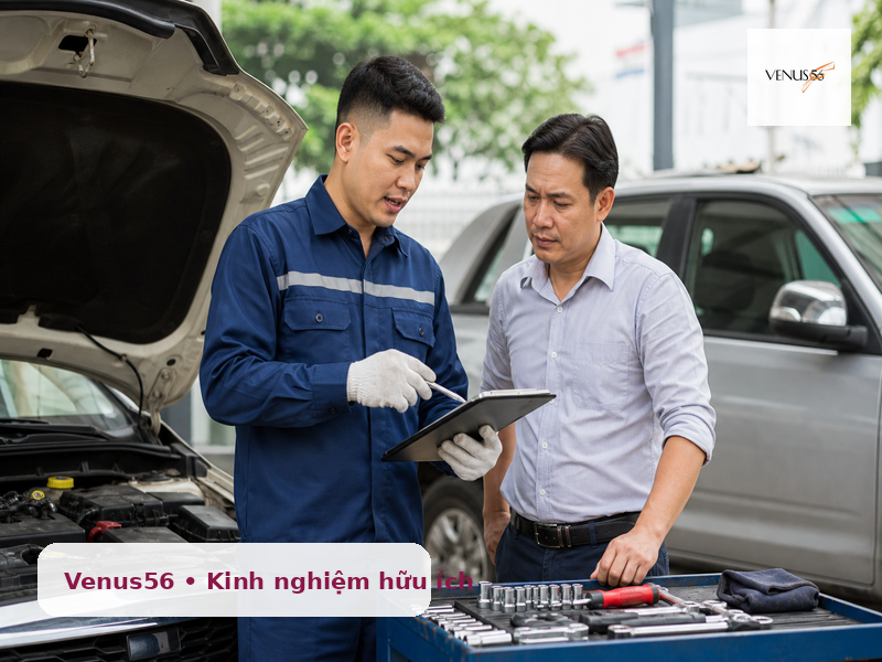 sửa chữa ô tô tại nhà phường Hòa Hưng HCM - lưu ý thực tế