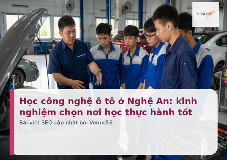 Học công nghệ ô tô ở Nghệ An: kinh nghiệm chọn nơi học thực hành tốt