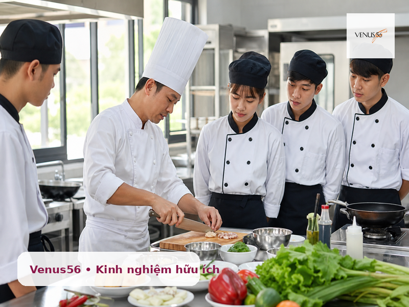 Học nghề nấu ăn tại Nghệ An: kinh nghiệm chọn trường thực hành tốt 2 học nghề nấu ăn tại Nghệ An - lớp thực hành bếp chuyên nghiệp