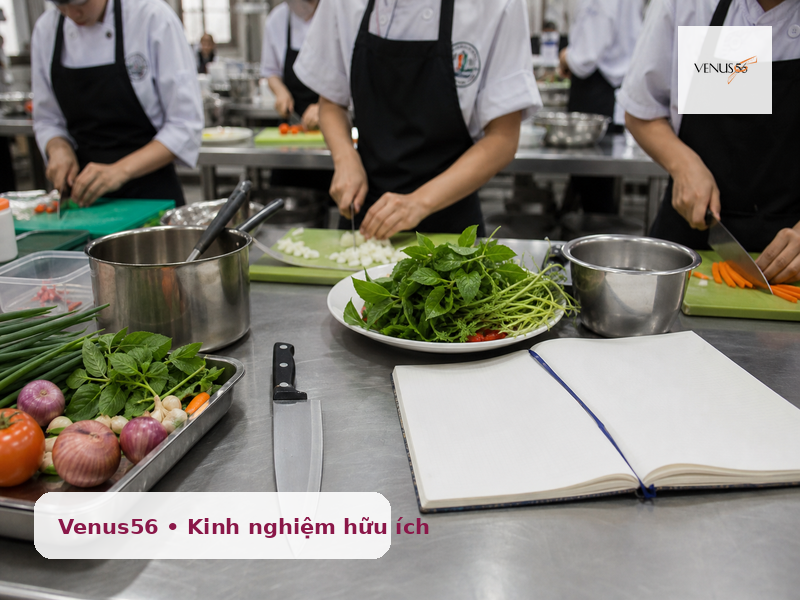 Học nghề nấu ăn tại Nghệ An: kinh nghiệm chọn trường thực hành tốt 3 học nghề nấu ăn tại Nghệ An - dụng cụ và kỹ năng nấu ăn