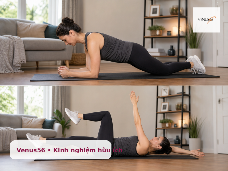 bài tập giảm mỡ bụng cho nữ - ghi nhận hiện trạng