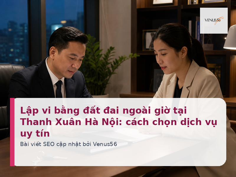 Lập vi bằng đất đai ngoài giờ tại Thanh Xuân Hà Nội: cách chọn dịch vụ uy tín