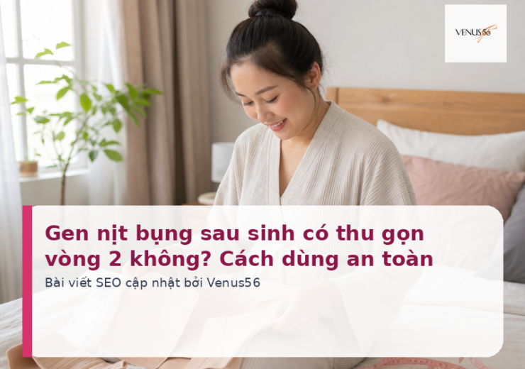 Gen nịt bụng sau sinh có thu gọn vòng 2 không? Cách dùng an toàn