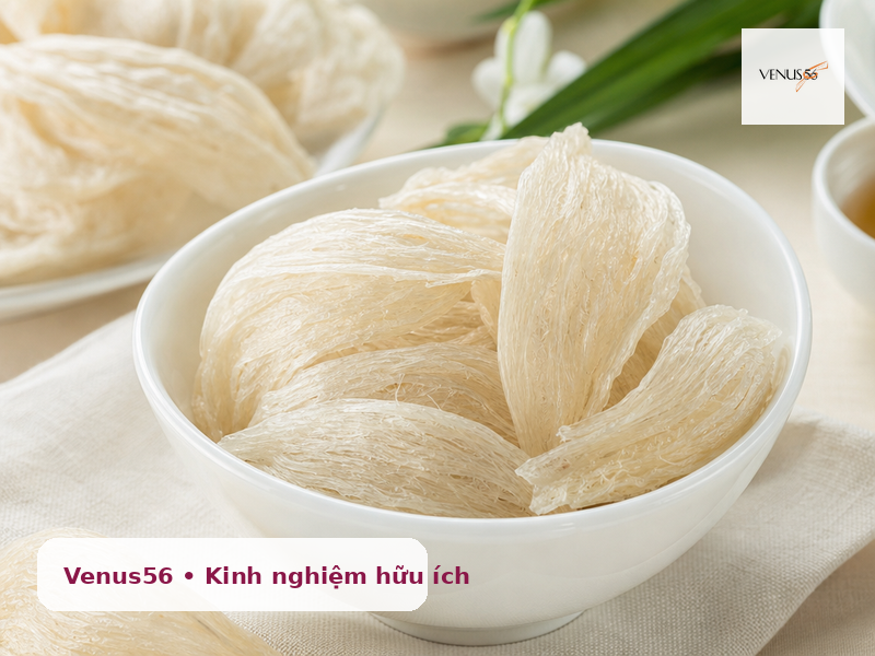 tiêu chí chọn yến sào chất lượng - đọc thành phần yến