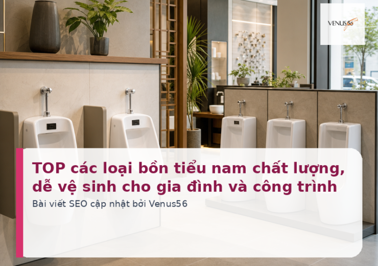 TOP các loại bồn tiểu nam chất lượng, dễ vệ sinh cho gia đình và công trình