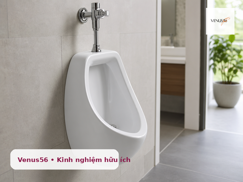 TOP các loại bồn tiểu nam chất lượng, dễ vệ sinh cho gia đình và công trình 2 các loại bồn tiểu nam - không gian lắp đặt