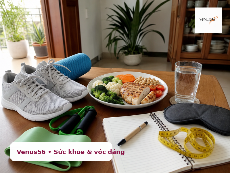 Kế hoạch kết hợp ăn uống cardio sức mạnh và phục hồi cho vòng eo
