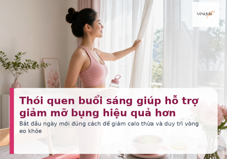 Thói quen buổi sáng giúp hỗ trợ giảm mỡ bụng và duy trì vòng eo khỏe - Venus56