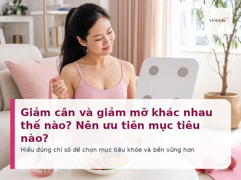 Giảm cân và giảm mỡ khác nhau thế nào nên ưu tiên mục tiêu nào