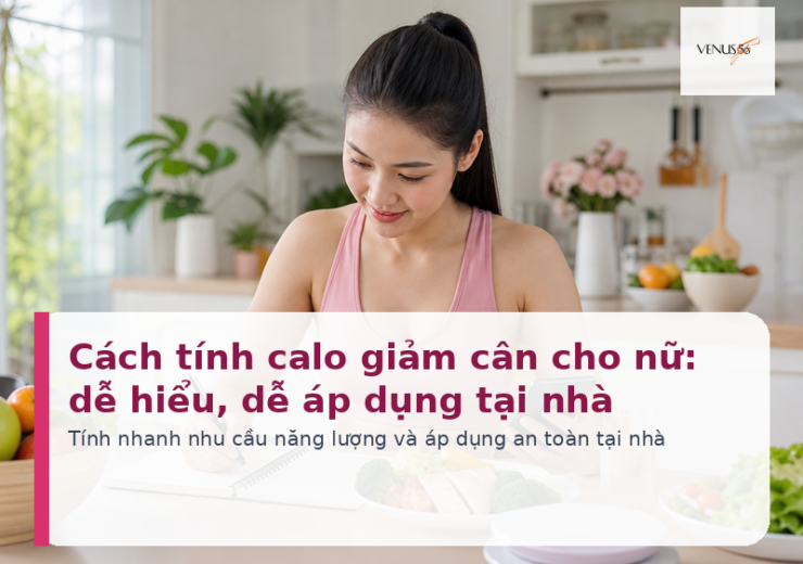 Cách tính calo giảm cân cho nữ dễ hiểu dễ áp dụng tại nhà - Venus56