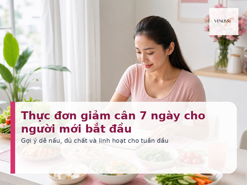 Thực đơn giảm cân 7 ngày cho người mới bắt đầu 2 Thực đơn giảm cân 7 ngày cho người mới bắt đầu dễ áp dụng - Venus56
