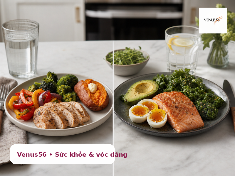 Low carb và keto khác nhau thế nào? Nên chọn chế độ nào? 3 So sánh chế độ low carb và keto về khẩu phần tinh bột và chất béo