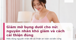 Giảm mỡ bụng dưới cho nữ: nguyên nhân và cách cải thiện đúng - Venus56