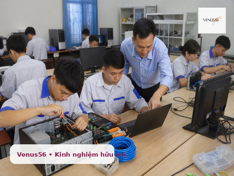Học nghề công nghệ thông tin ở Nghệ An: cách chọn trường thực hành tốt 2 học nghề công nghệ thông tin ở Nghệ An - phòng thực hành máy tính và mạng
