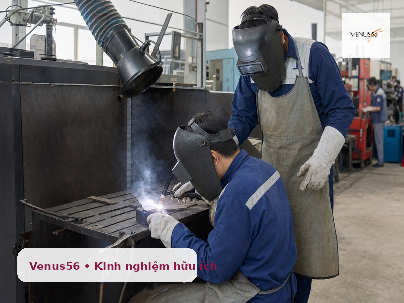 Top 7 trường dạy nghề hàn tốt nhất ở Nghệ An: cách chọn nơi học uy tín 2 trường dạy nghề hàn ở Nghệ An - xưởng thực hành