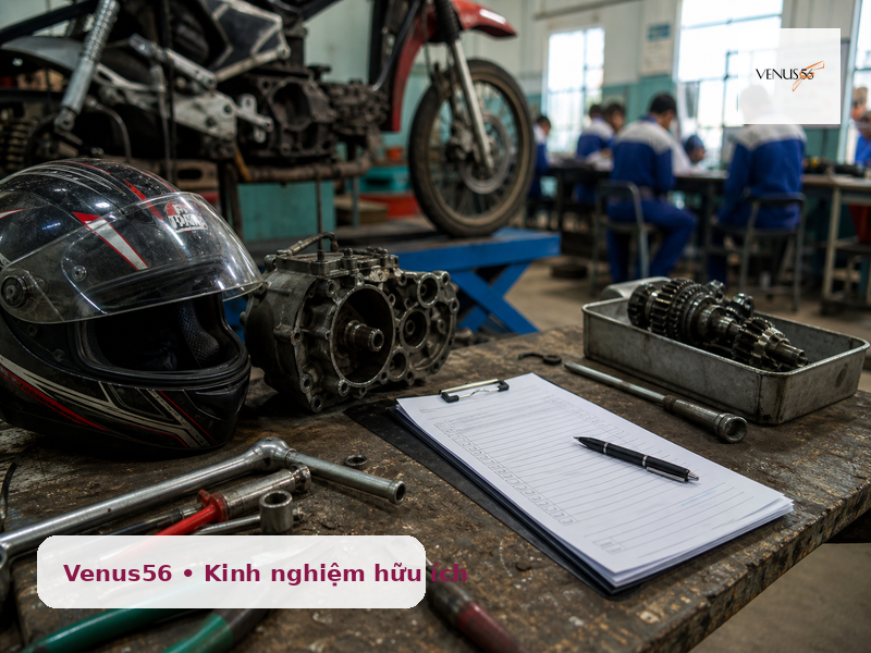 Học nghề sửa chữa xe máy ở Nghệ An: kinh nghiệm chọn trường thực hành tốt 3 học nghề sửa chữa xe máy Nghệ An - kỹ năng chẩn đoán lỗi