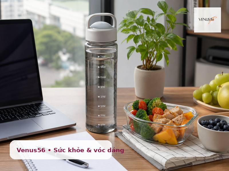 Uống nước đúng cách có hỗ trợ giảm cân không? 4 Bình nước cá nhân và mốc giờ uống nước cho người bận rộn muốn giảm cân
