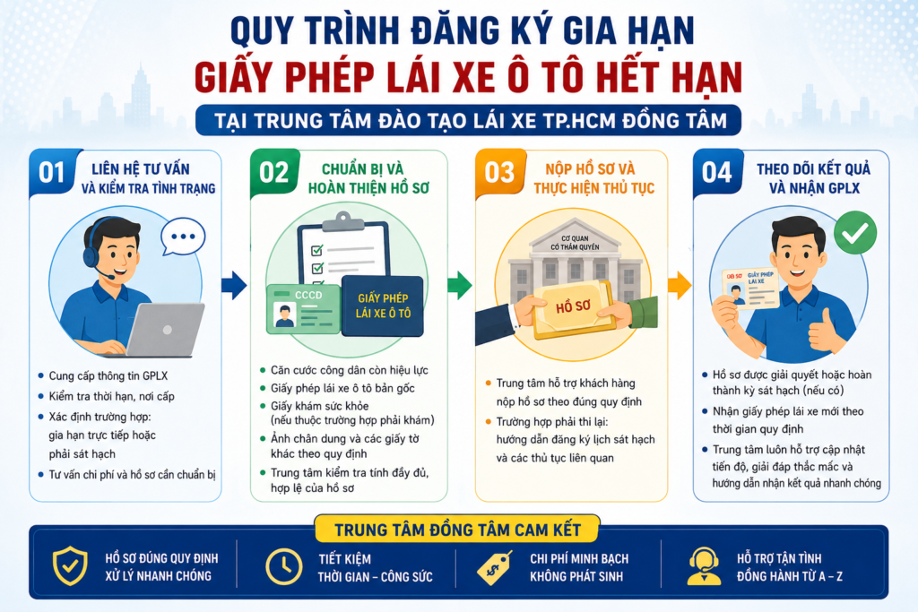 Phí Dịch Vụ Gia Hạn Giấy Phép Lái Xe Ô Tô Hết Hạn Phường An Đông HCM 9