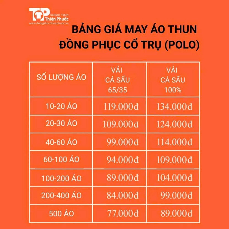 Báo giá may đồng phục theo yêu cầu tại Phường Phú Định 25