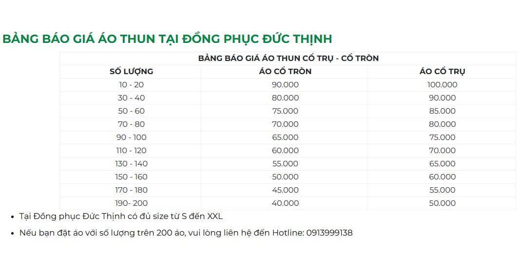 Báo giá may đồng phục theo yêu cầu tại Phường Tân Thuận 22 Báo giá may đồng phục theo yêu cầu tại Phường Tân Thuận 22